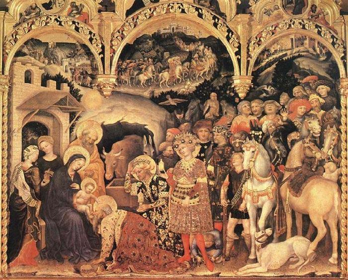 Gentile da Fabriano Adoration of the Magi Spain oil painting art